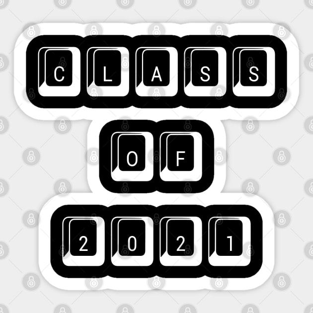 Class of 2021 Keyboard Sticker by yayor